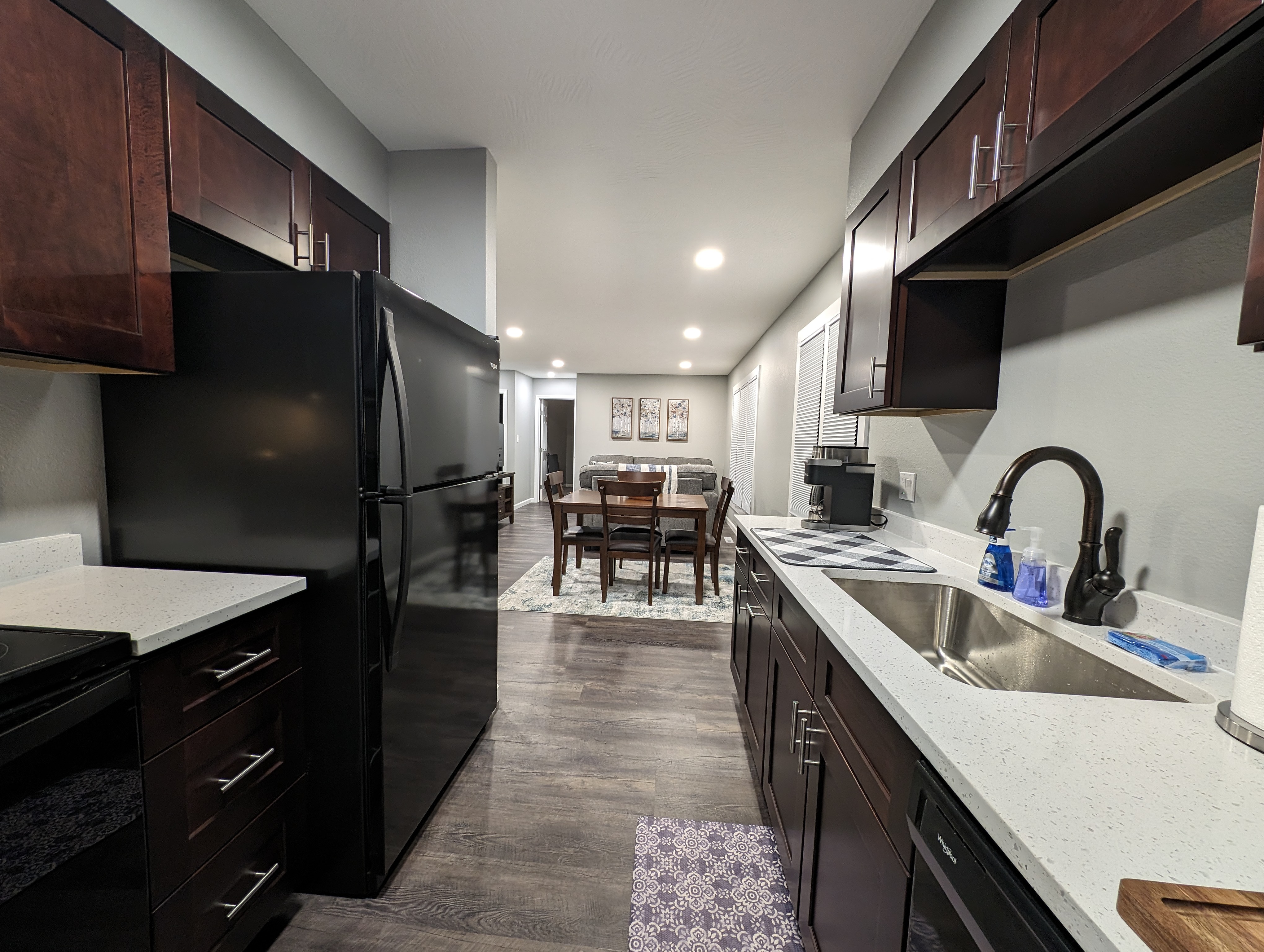 A furnished kitchen