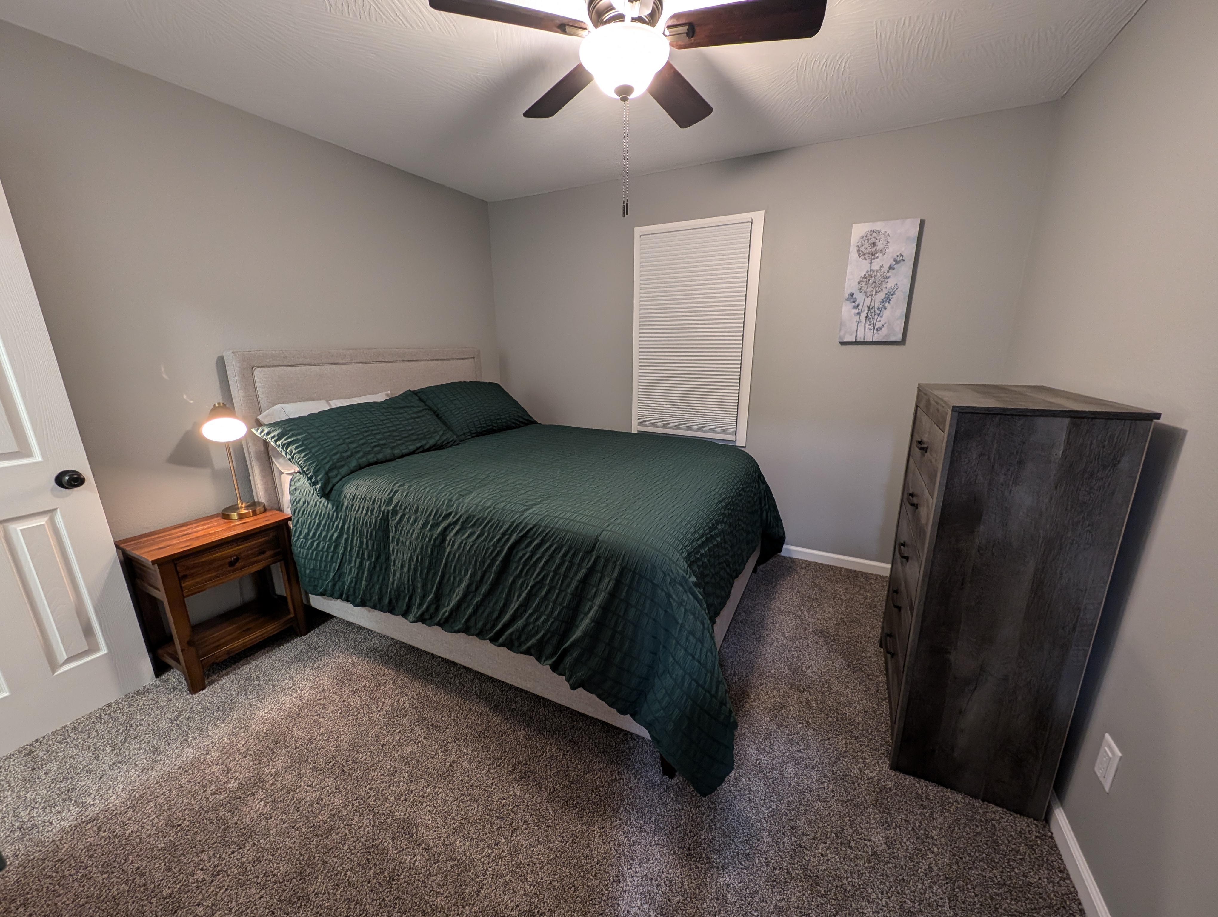 A furnished bedroom